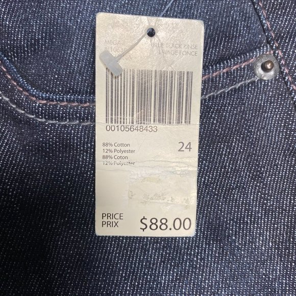 Buffalo Womens Jeans Mega X High Rise Bootcut Blue Black Rinse Sz 24x33 - Picture 5 of 15